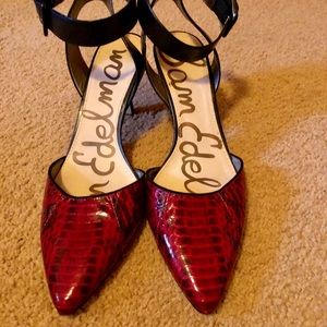 Sam Edelman Snakeskin Heels